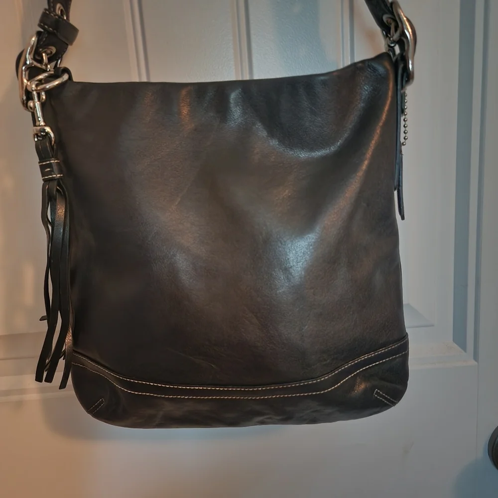All leather coach crossbody - Picture 5 of 10